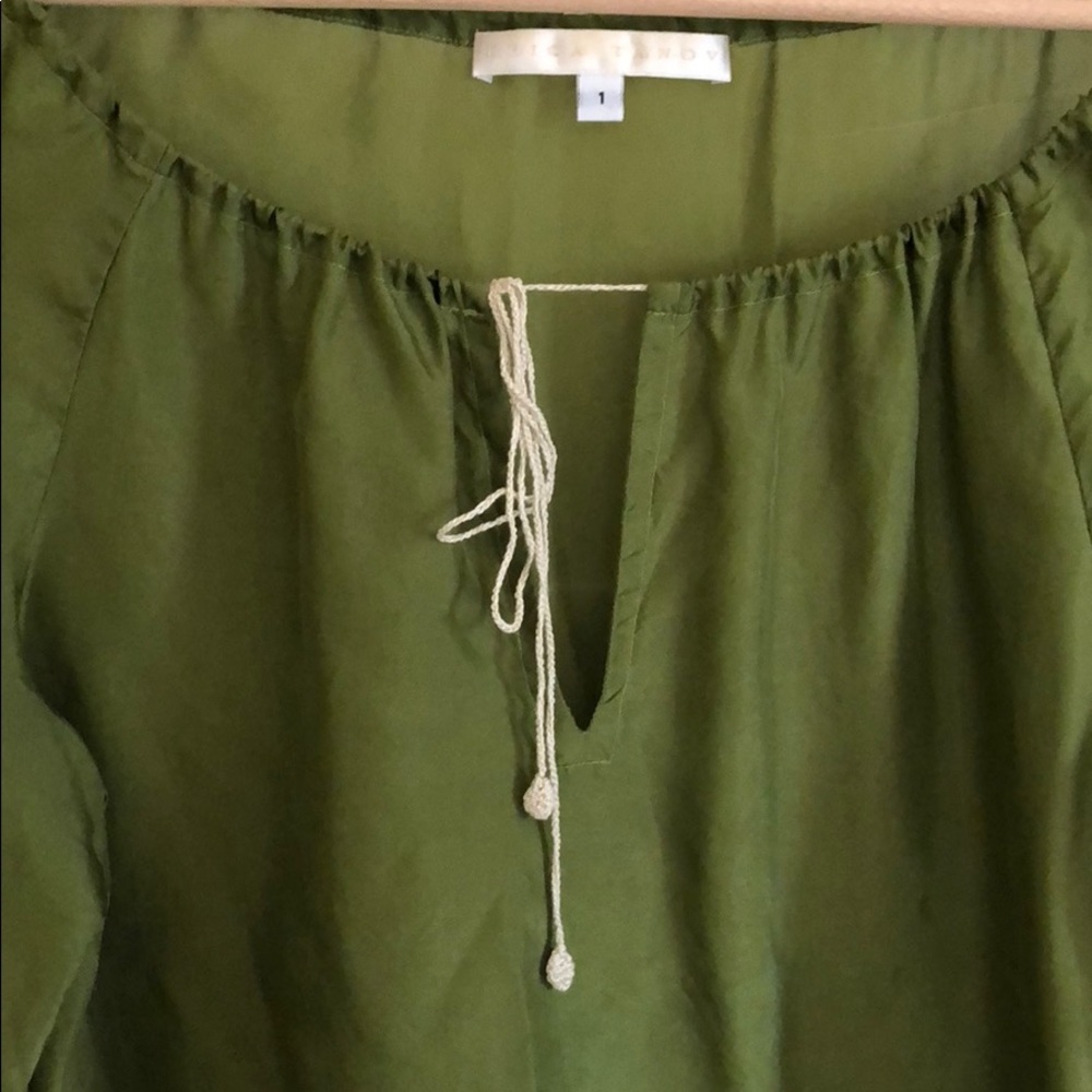 Erica Tanov silk peasant blouse